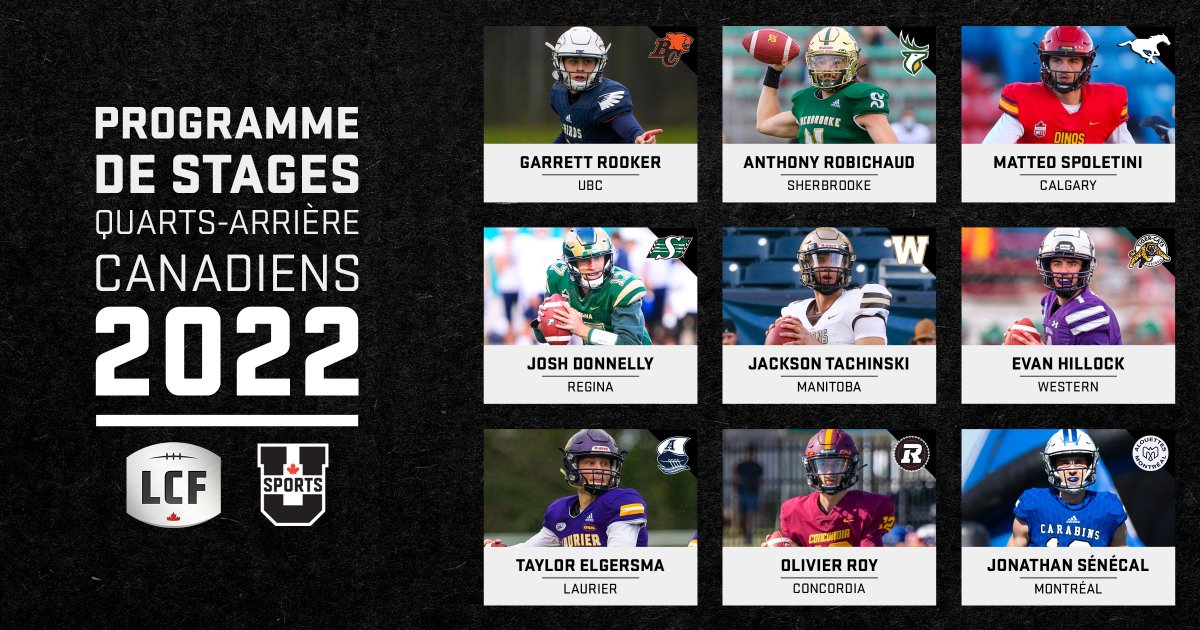 Carabins's tweet photo. Jonathan Sénécal (@JonathanSncal2) participera au camp d'entraînement des @MTLAlouettes. 
Il est l'un des neuf quarts-arrière du programme de stages @USPORTSca 
📝 https://t.co/9qe0j02x8N https://t.co/j9HZuHjtEG