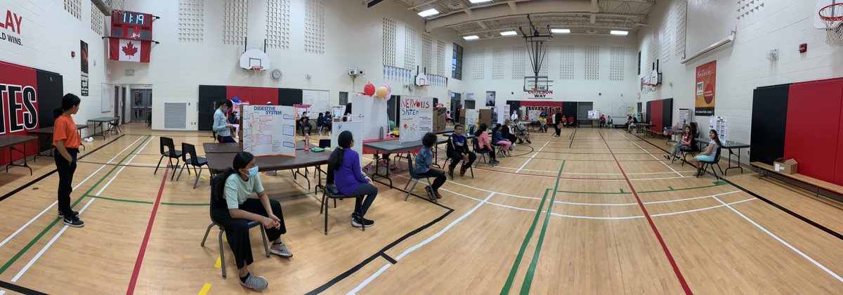Ms__LAnderson's tweet photo. Science Fair up and running! Can’t wait for our parents and peers to arrive. @CoulsonPS https://t.co/NwuDcn6UFR