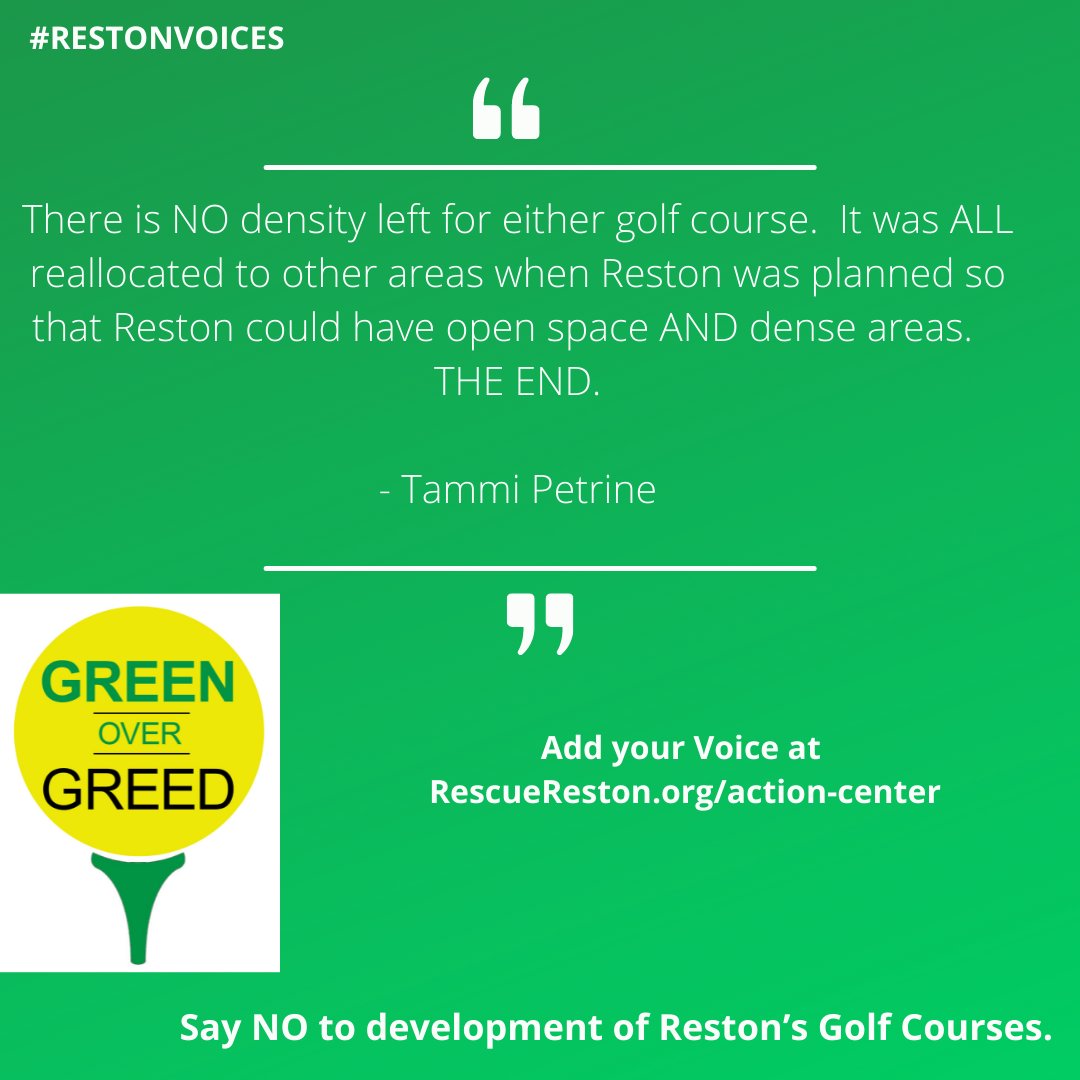 The RNGC developer/owners want you to believe they have the right to put housing on the property. They do not. Trust RescueReston.org to bring you facts, not fiction.