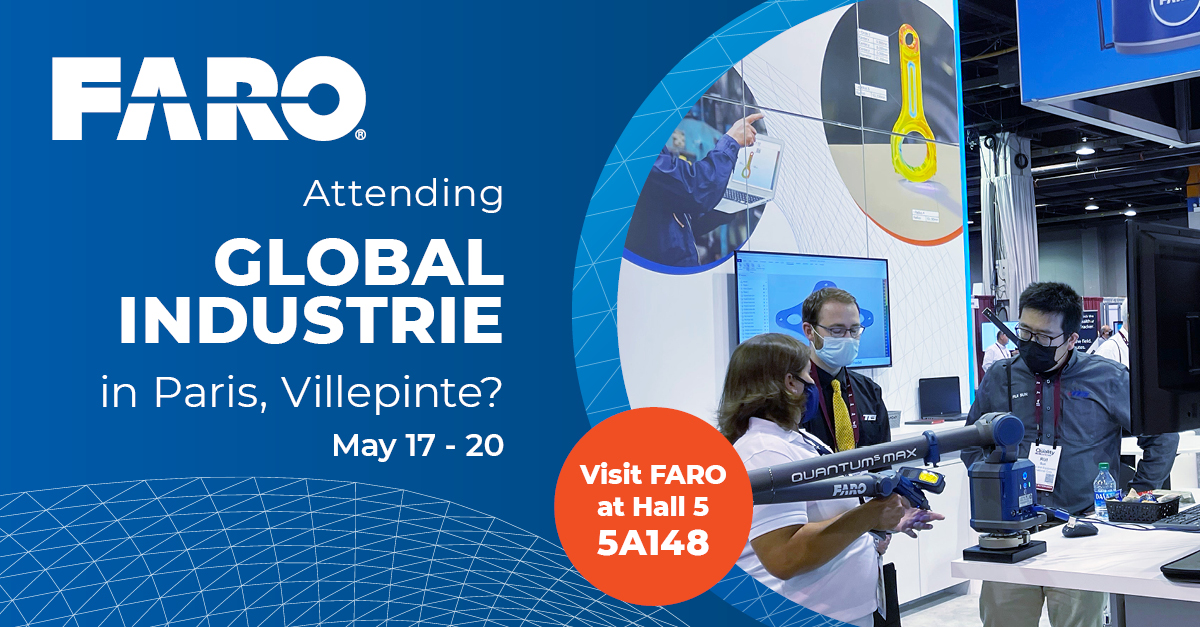 FARO Technologies (Français) (@faro_francais) on Twitter photo Si vous êtes présent au salon <a href="/Salon_GI/">GLOBAL INDUSTRIE</a> du 17 au 20 mai, arrêtez-vous au Hall 5, stand 5A148 pour découvrir les dernières nouveautés de FARO ! Nous ferons des démonstrations et vous montrerons les dernières fonctionnalités. N'oubliez pas de nous saluer !
#faro #GlobalIndustrie Si vous êtes présent au salon <a href="/Salon_GI/">GLOBAL INDUSTRIE</a> du 17 au 20 mai, arrêtez-vous au Hall 5, stand 5A148 pour découvrir les dernières nouveautés de FARO ! Nous ferons des démonstrations et vous montrerons les dernières fonctionnalités. N'oubliez pas de nous saluer !
#faro #GlobalIndustrie