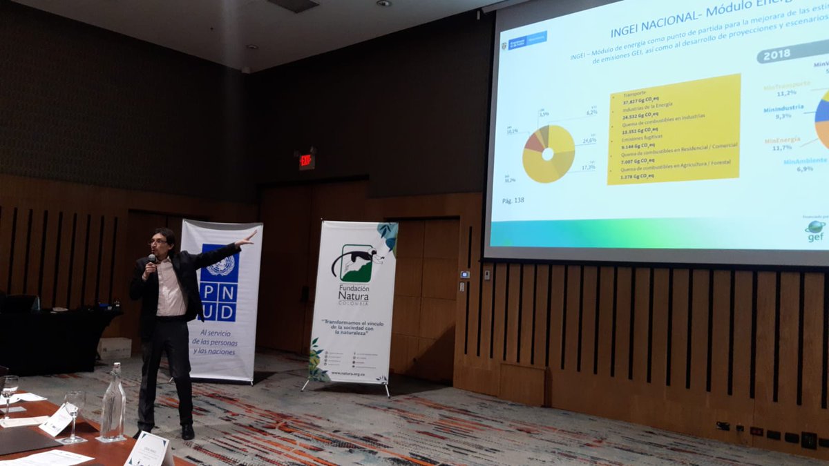 fundacionnatura's tweet photo. Jose Lenin Morillo Carrillo, Lider MRV del sector energía en @IDEAMColombia, habla sobre las necesidad de metodologías, calidad de información y la cooperación de diversos actores para optimizar los aportes del #INGEI al #ProyectoCBIT.
#IDEAMInternacional #AcciónClimática https://t.co/w8Ijz936h1