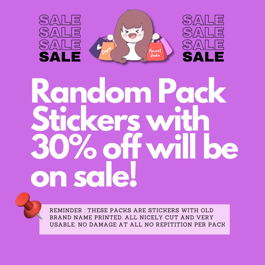 pororotstudio's tweet photo. Hooray! My shop is now officially renamed to Pororot Studio. All stickers with old brand name will be on sale up to 40% off with free shipping!! Yay! Please check my shop at @pororotstudio on shopee. Link on bio too ☺️❤️
#shopeesale  #shopeeph #shopee #smallbusinessowner https://t.co/w6BvEylpQQ