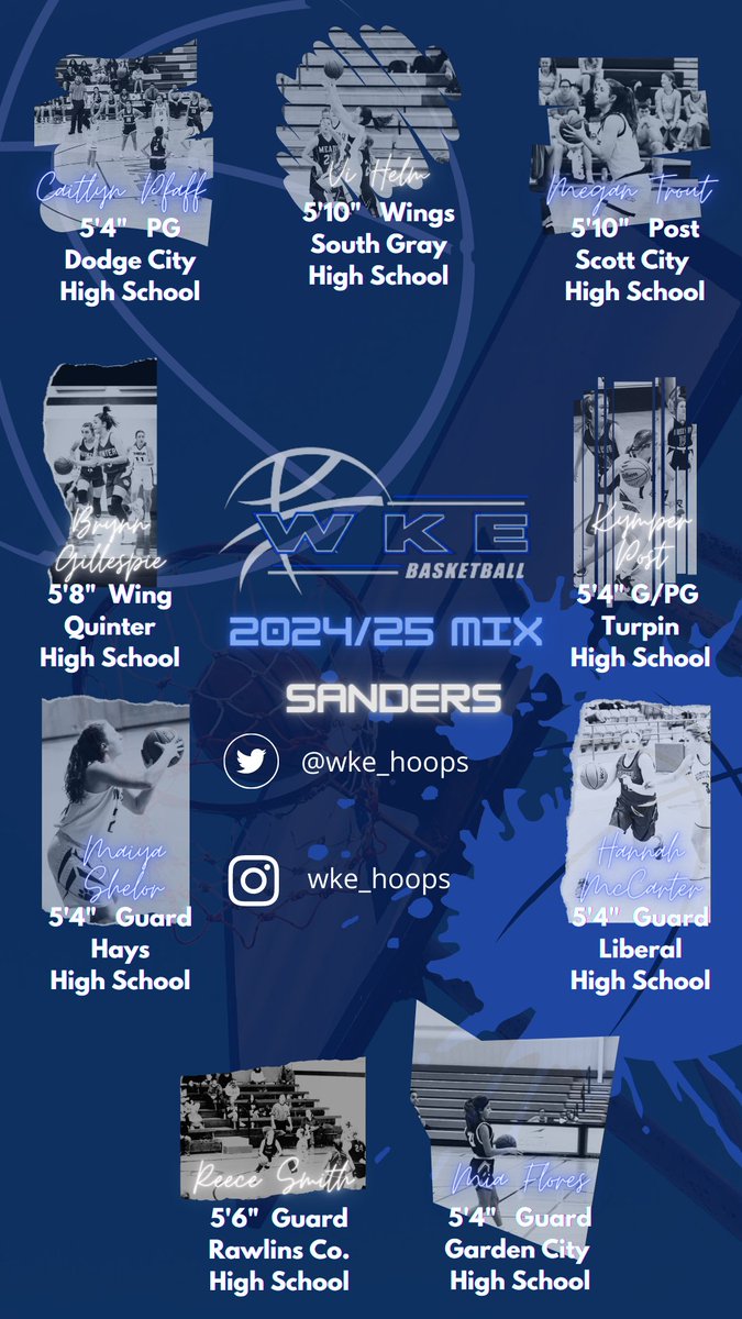 Introducing our WKE 2024/25 - Sanders Squad
Vi Helm, <a href="/gillespie_bryn/">Bryn Gillespie</a> , Caitlyn Pfaff, Mia Flores, <a href="/Hannah1McCarter/">Hannah McCarter</a> , Megan Trout, <a href="/maiyashelor/">Maiya</a> , Reece Smith, <a href="/kymperpost2/">kymper</a>