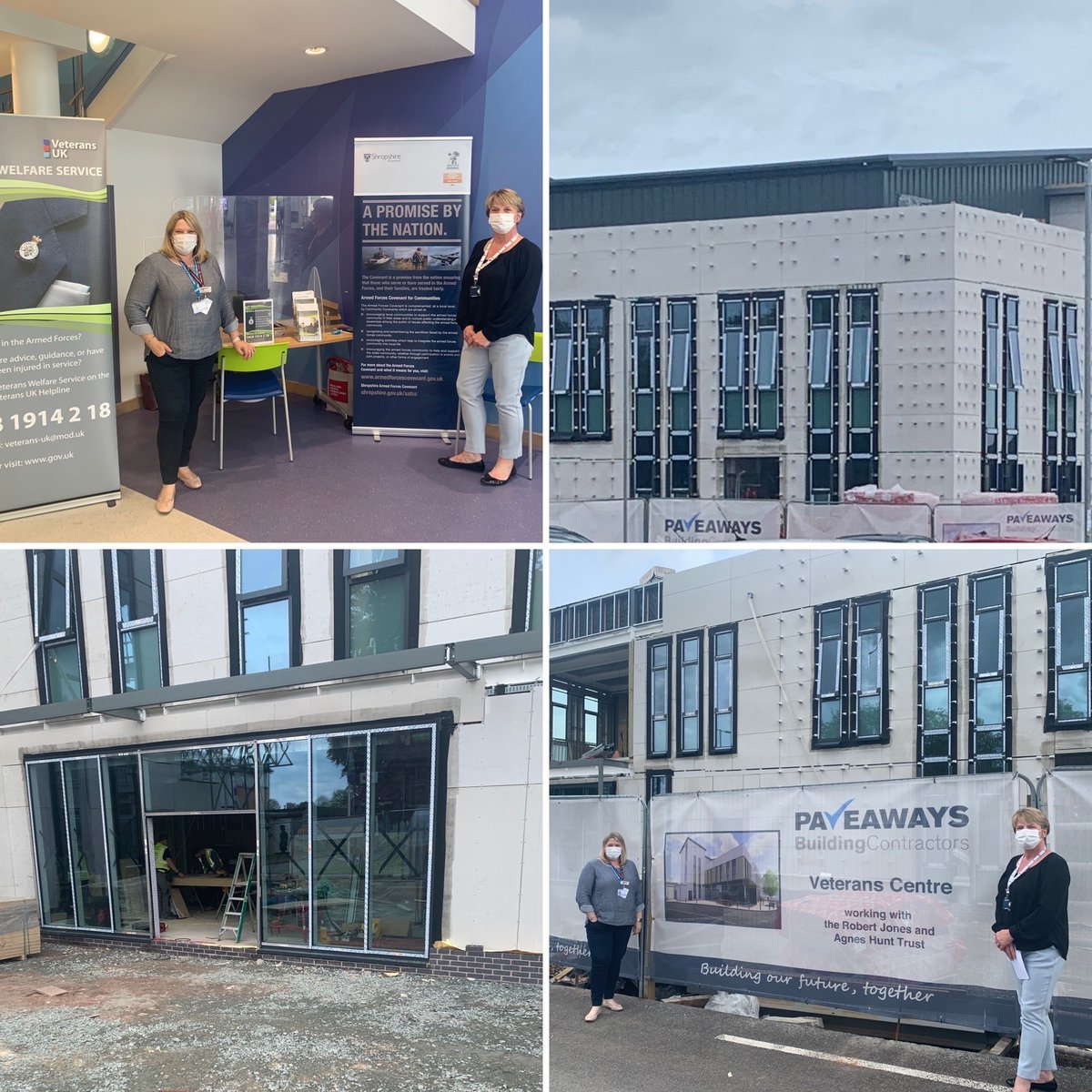 Great to be back at <a href="/RJAH/">Ricardo Almonacid</a>.NHS today supporting the veterans clinics again.
We also had chance to look at how the new build is coming along. It is going to be an amazing facility right here in Shropshire.
@modveteransuk 
@shropshirecouncil 
<a href="/WMRFCA/">West Midland Reserve Forces & Cadets Association</a>