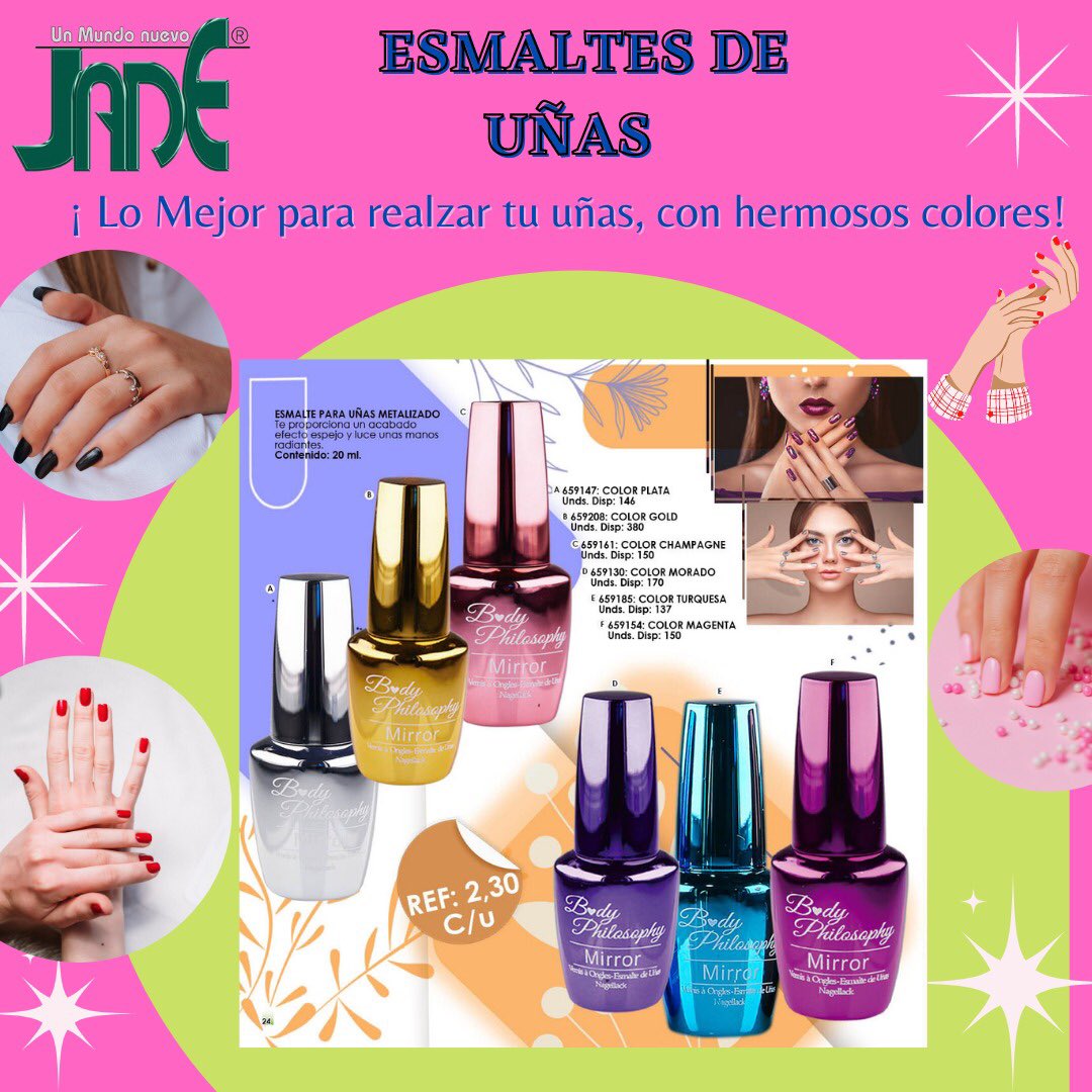 jadeenlinea's tweet photo. Cuidados de las Uñas. 💅🏻 

👉🏻 Accede a nuestro folleto en 
https://t.co/slnMpLqWsu 

#uñas #esmaltes #color #uñasbonitas #uñassanas #jadevenezuela #jadeenlinea https://t.co/XznYyhnlbK