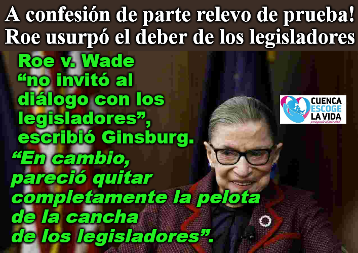 La ícono feminista Ruth B Gingsburg tuvo sus reservas/críticas contra #Roevwade, aunque no x el fondo, sí x la forma jurídica en la q fue arbitrariamente forzado. Feministas TRAMPOSAS, Usurparon la función legislativa con un caso FRAUDULENTO y quedó expuesto el ACTIVISMO JUDICIAL