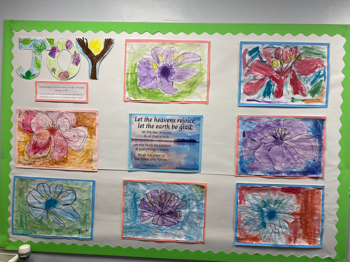 MrsOBrienStAug's tweet photo. Weβve had a great time experimenting with watercolours in year 3 and just look at the result! πΈπΊπΌ We painted in the style of Georgia OβKeeffe, represented the Gospel Value of Joy and learnt more about our Science topic - plants βΊοΈ @MrsHaworth_StA #staugscience https://t.co/pGYURGt4bl