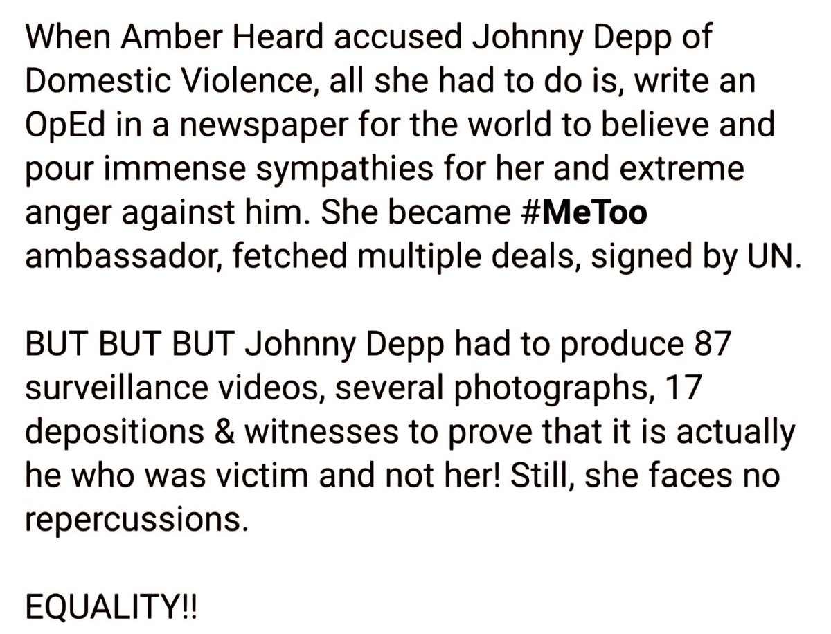 WinkiesWord's tweet photo. This is why we can’t simply just believe someone. 
#MenToo
#IamJohnnyDepp
#DeppvHeard
#DeppVsHeard
#JusticeForJohnnyDepp #JohnnyDeppIsInnocent
#IStandWithJohnnyDepp
#JohnnyDepp
#AmberHeardIsALiar
#AmberHeardIsAnAbuser
#AmberHeardDeservesPrison
#AmberHeard
#MePoo
#AmberTurd https://t.co/UqULErt0JU