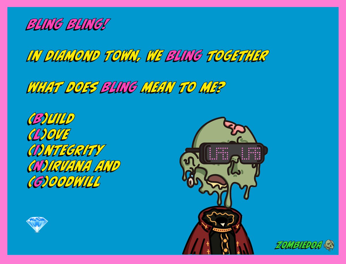 ShawShots's tweet photo. #HeadsUnite #ZombieDOA
BLING BLING! in #Diamondtown #Diamondtownheads
#NFT #NFTs #NFTartist #NFTCommunity #SolanaNFT #SolanaGiveaway # https://t.co/DP3KC2Gzd5