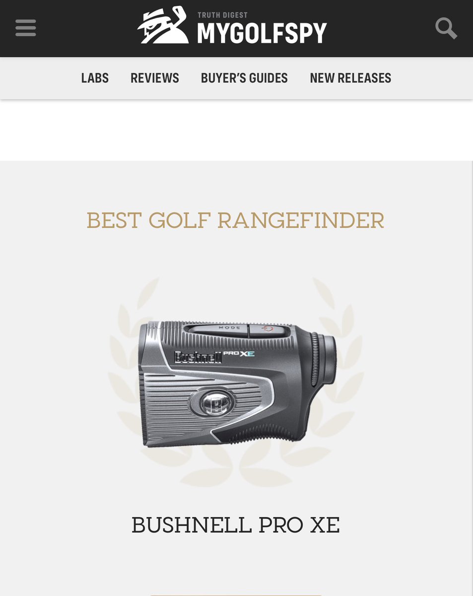 Bushnell Golf ProXE voted ‘Best Golf Rangefinder  2022’ by <a href="/MyGolfSpy/">MYGOLFSPY</a> 
🥇⛳️🎯

<a href="/BushnellGolf/">Bushnell Golf</a> #bushnellgolf #no1 #no1forareason #bushnell #bushnellrangefinder #golf 

Check it out here ⬇️

mygolfspy.com/best-golf-rang…