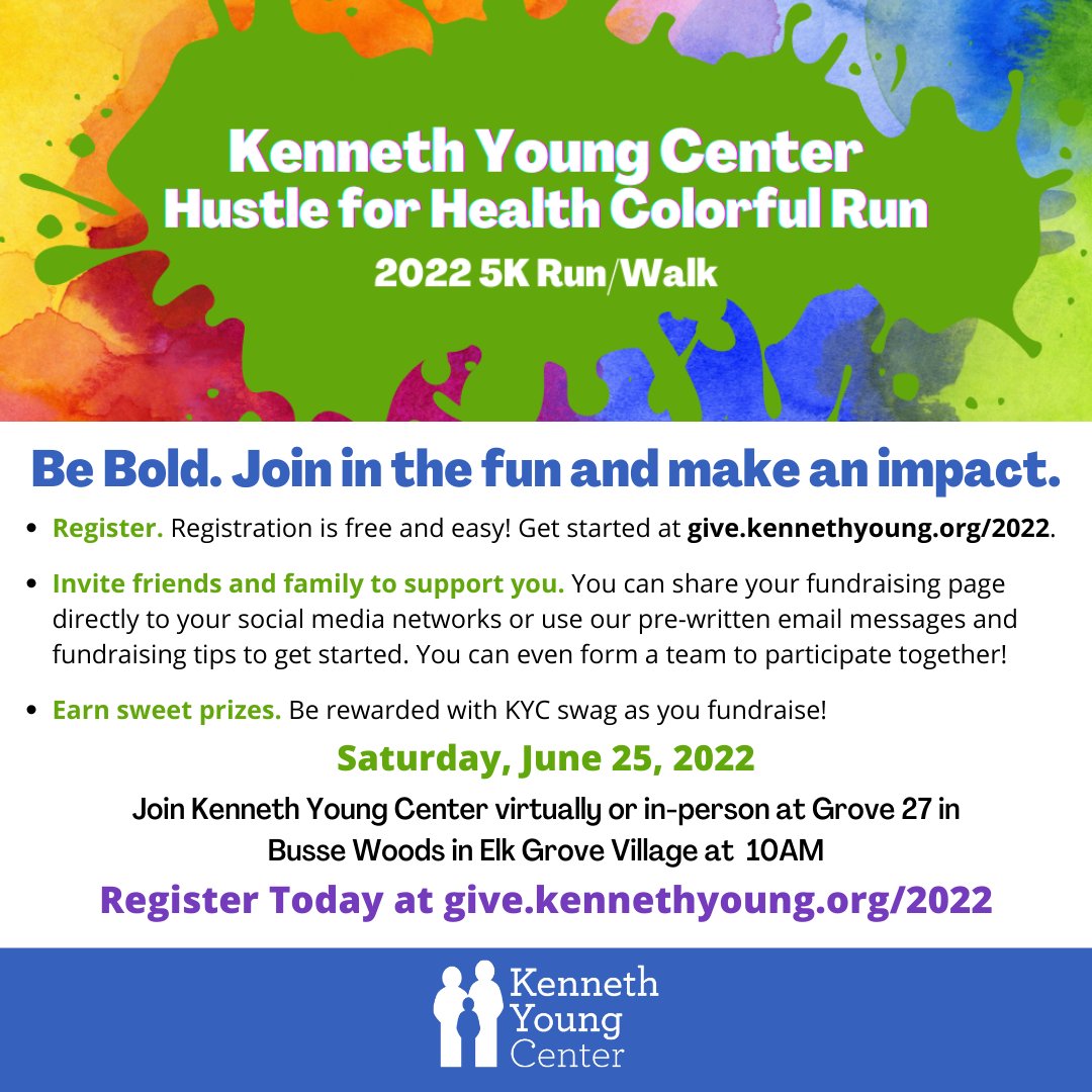 KYC_egv's tweet photo. 📣 Be Bold. 📣 Join the 2022 #HustleForHealth 5K Run/Walk! All are welcome to join us on June 25th to celebrate the health of our communities through this free colorful run event. Learn more & register today @ https://t.co/CDu3cbHXkO #KYC5K #TogetherWeThrive #BeBold #ColorfulRun https://t.co/2v3LTyDH30