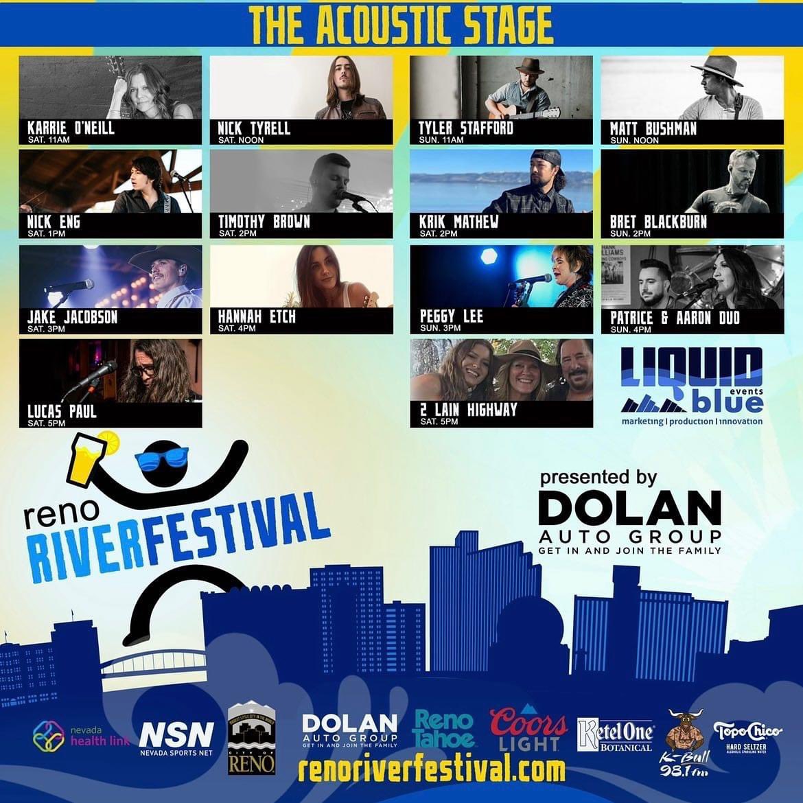 Your weekend is concerts in the park in downtown Reno! 🎶💃 This is Reno River Festival’s biggest music lineup ever featuring live performances by country stars <a href="/lindsayell/">Lindsay Ell</a> &amp; <a href="/RyanGriffinLive/">Ryan Griffin</a>! 🔥Tickets are just $10 for 2 days. Kids are free! 😎
🎟 renoriverfestival.com. 🎟