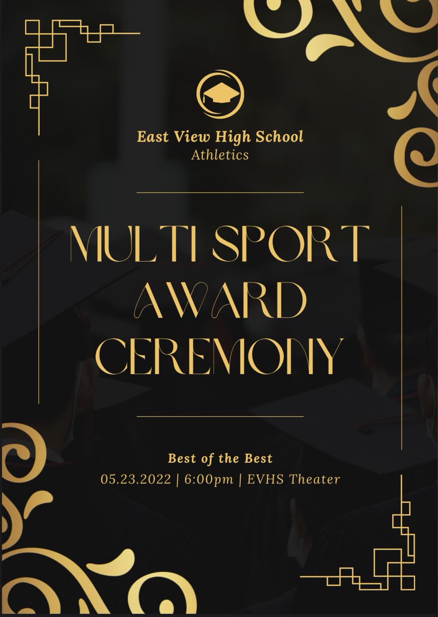 EastView_FB's tweet photo. May 23rd @ 6PM,  EVHS Theater! Great opportunity to recognize the many accomplishments our student athletes have achieved! 
@EastViewHS 
@GeorgetownISD 
@AthleticsGISD 
@CoachDean_GISD https://t.co/ocj67Qyqqn