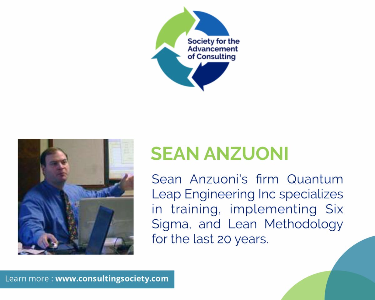 ConsultingAssn's tweet photo. Sean has over 30 years in operations and engineering, specializing in Continuous Improvement Programs: Six Sigma, Lean, Kata/Kaizen, Automation Systems, and Leadership Programs. https://t.co/6uUrNPuwTZ
#SAC #BusinessConsultants #ConsultingSociety #ConsultantTips https://t.co/BsOlxon3WU