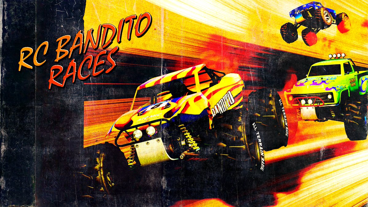 Shrink down to curb height and reap Double Rewards with the return of RC Bandito Races.

Plus, help free-thinker Ron Jakowski by completing his Contact Missions and get 2X GTA$ and RP, all week long: rsg.ms/606dd1d