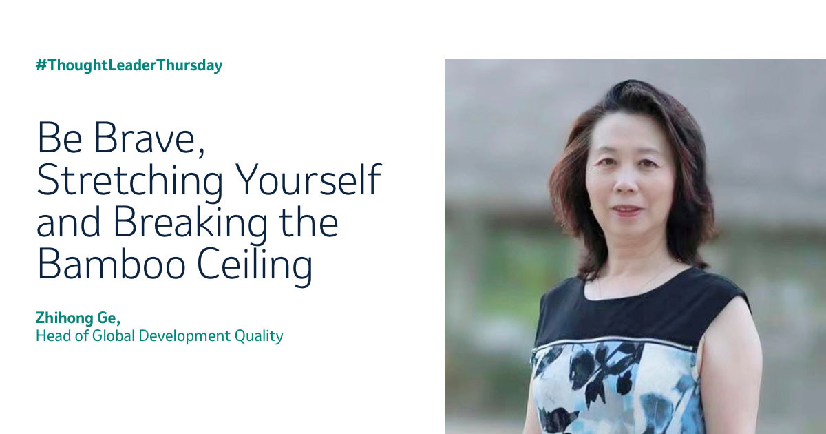 MerckIMInspired's tweet photo. Zhihong Ge, shares her #MyAAPIstory and how she got to where she is today. Read how Ge was encouraged by mentors to step out of her comfort zone and how it was critical in developing her personal life and career: https://t.co/Q0nviBUS2h #ThoughtLeaderThursday #BeBoldBeBraveBeYou https://t.co/khJrxwAV6r