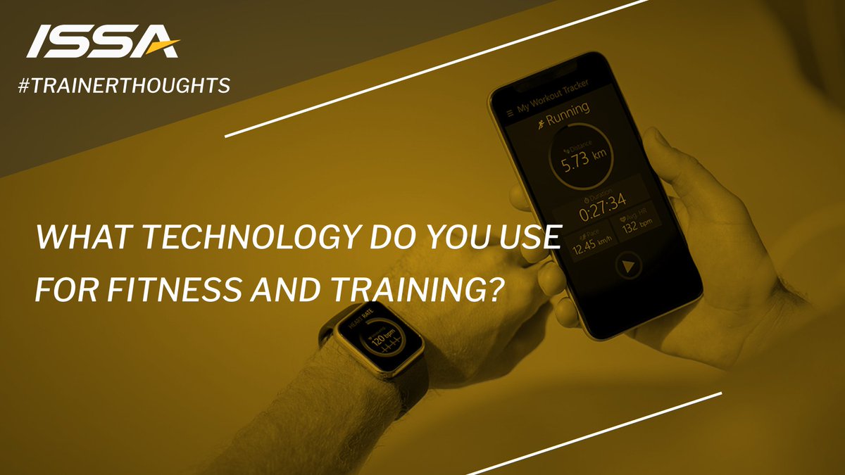 ISSAonline's tweet photo. 💭 What technology do you use for fitness and training? Share with us! 💭 #TrainerThoughts #ThursdayThoughts #Personaltraining #TrainerTips https://t.co/35OHCBFRFr