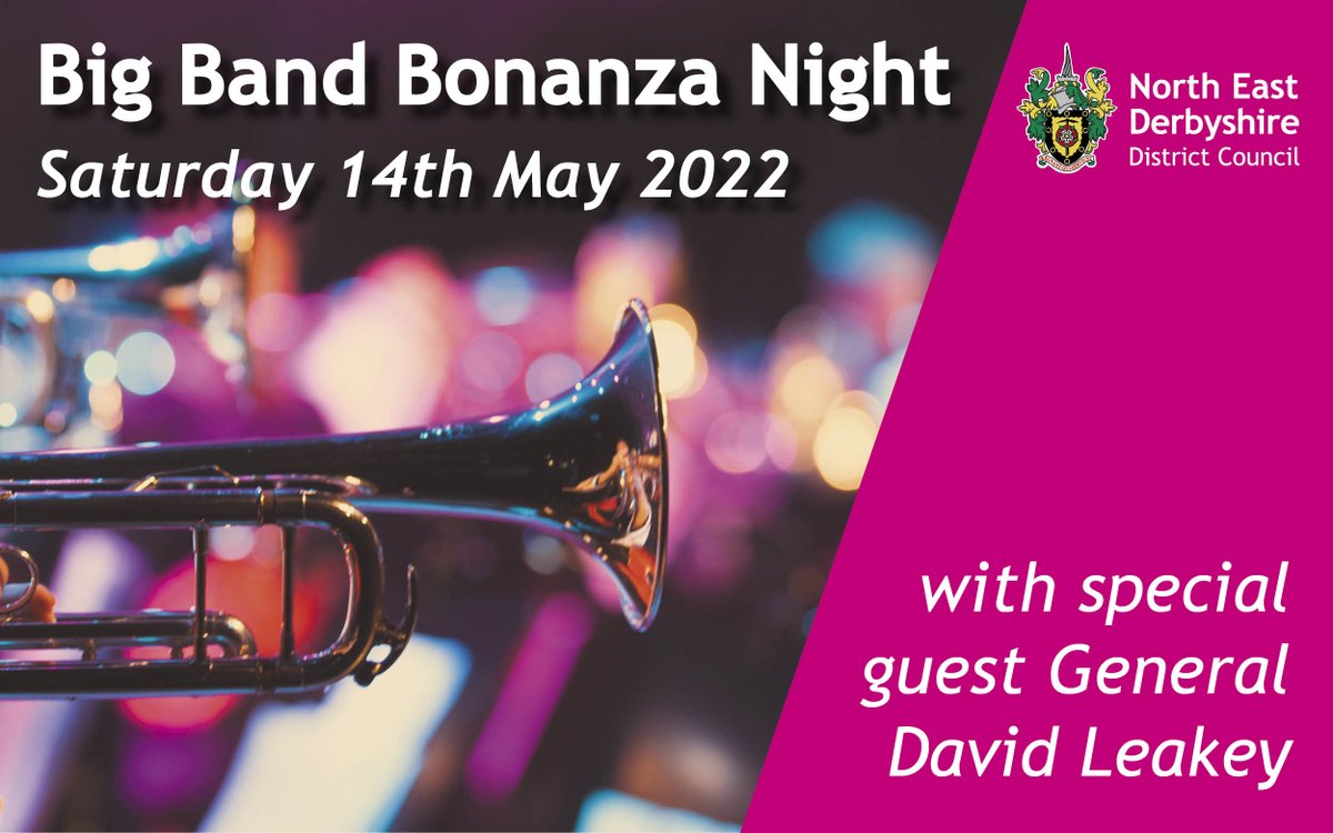 Big Band Bonanza Night and special guest General David Leakey – Saturday 14th May 2022 - Technique Stadium.

From 7pm there will be live entertainment from Kalamazoo Big Band, and a 2 course meal.

Book your tickets here -> tickets.chesterfield-fc.co.uk/en-GB/categori…