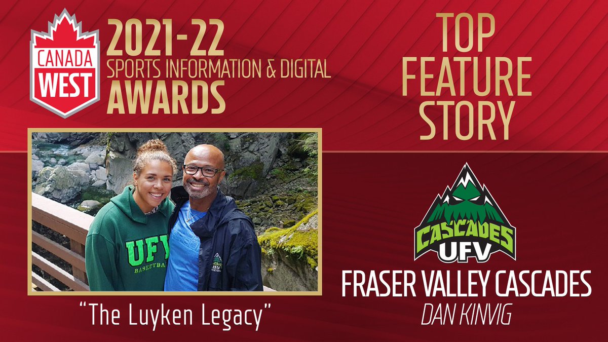 UFVCascades's tweet photo. The @CanadaWest Sports Information &amp; Digital Awards for 2021-22 have been announced... and the Cascades are a double winner! 🎉🎉

🏆 Photo of the Year
🏆 Feature Story of the Year

🗞 Read more: https://t.co/mRKvXMCwUB

#WeClimbWeConquer https://t.co/tFN6l5KjCu