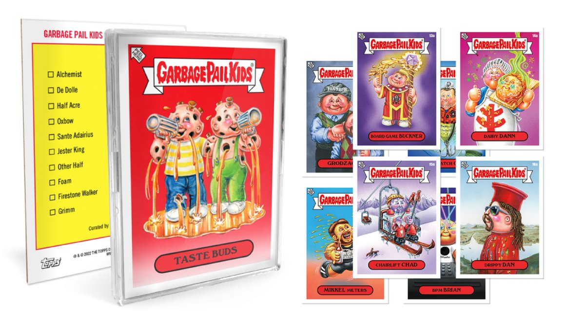 NewSchoolBeer's tweet photo. 20 craft brewers are parodied in new 'Garbage Pail Kids' collectors set 'Taste Buds' https://t.co/u8KgDjb21k
#garbagepailkids #craftbeer #craftbrewer #craftbrewers #CraftBrewersCon #craftbrewcon #beernerds #beergeeks https://t.co/7k4uKNk8jZ