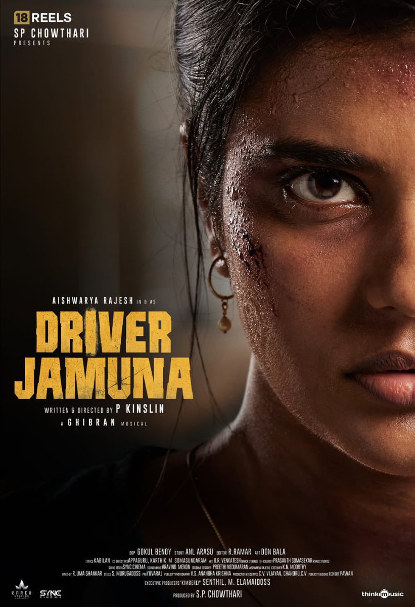 FunButterJam's tweet photo. Presenting you the first looks of #DriverJamuna 🚖
#DriverJamunaFirstLook
@kinslin @SPChowdhary3 @18Reels_ @GhibranOfficial @gokulbenoy #AnlArasu @thinkmusicindia #RRamar @reddotdzign1 @Synccinema @knackstudios_ @proyuvraaj https://t.co/P07XWR6lgI