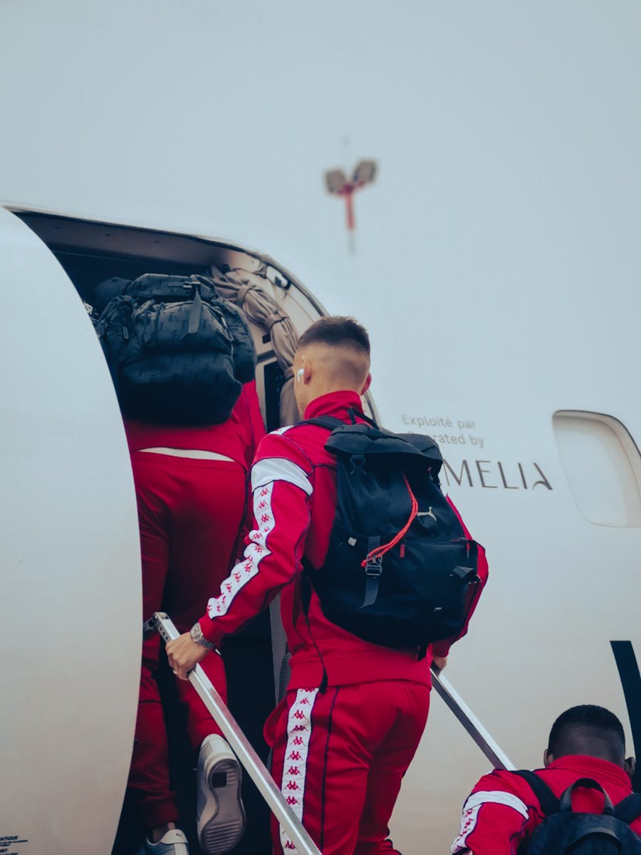 AS_Monaco's tweet photo. Cap sur le nord et Lille ! 🛫 https://t.co/M7AjWLNmIr