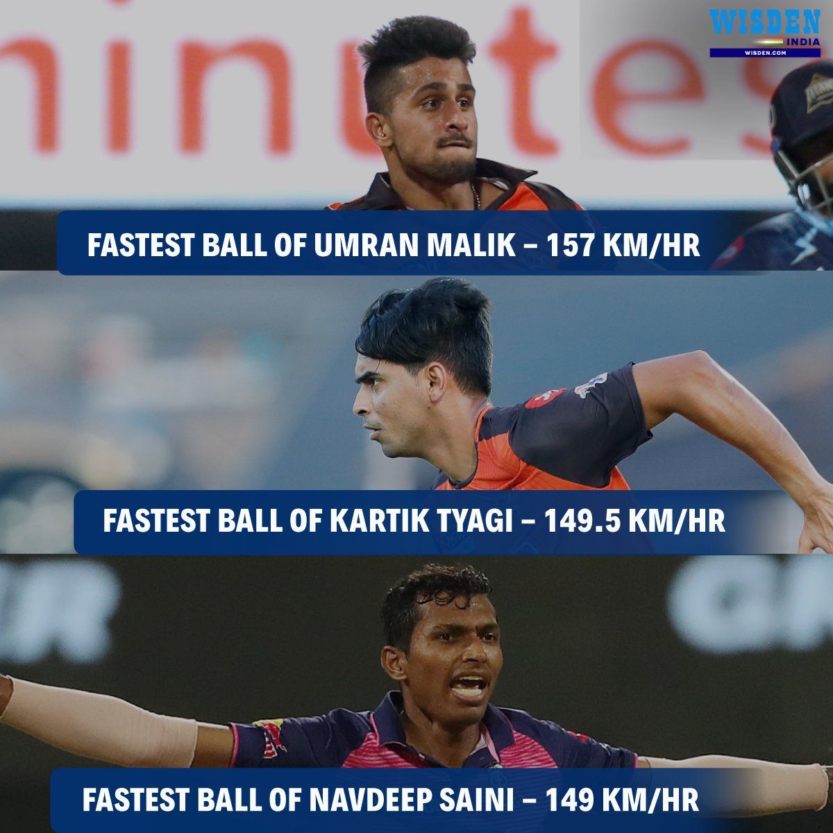 'Too Fast Too Furious' 🔥🔥

#UmranMalik #KartikTyagi #NavdeepSaini #IPL2022 #Cricket