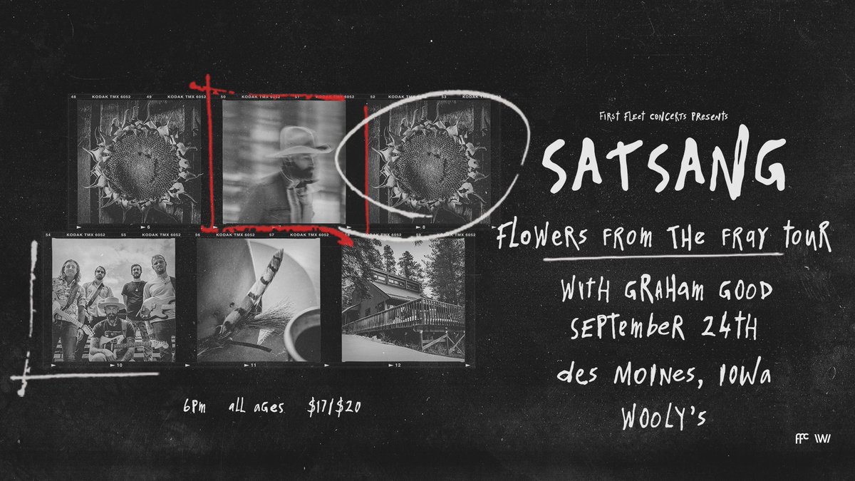 Grab your tickets early to <a href="/satsang/">SATSANG</a>'s return to the Wooly's stage with Graham Good of <a href="/GGanThePainters/">grahamgoodmusic</a> on Saturday, September 24th with our local presale code SATSANGWOOLYS

🎫 tixr.com/e/42441

Code valid until Thursday, May 5th at 10:00 PM.