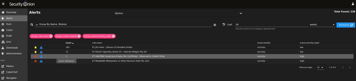 securityonion's tweet image. Today&apos;s quick #malware analysis with #SecurityOnion: #ContactForms, #Bumblebee, and #CobaltStrike pcap from 2022-05-03!

Thanks to @malware_traffic for sharing this #pcap!

More screenshots:
blog.securityonion.net/2022/05/quick-…

#DFIR
#infosec
#infosecurity
#ThreatHunting
#IncidentResponse