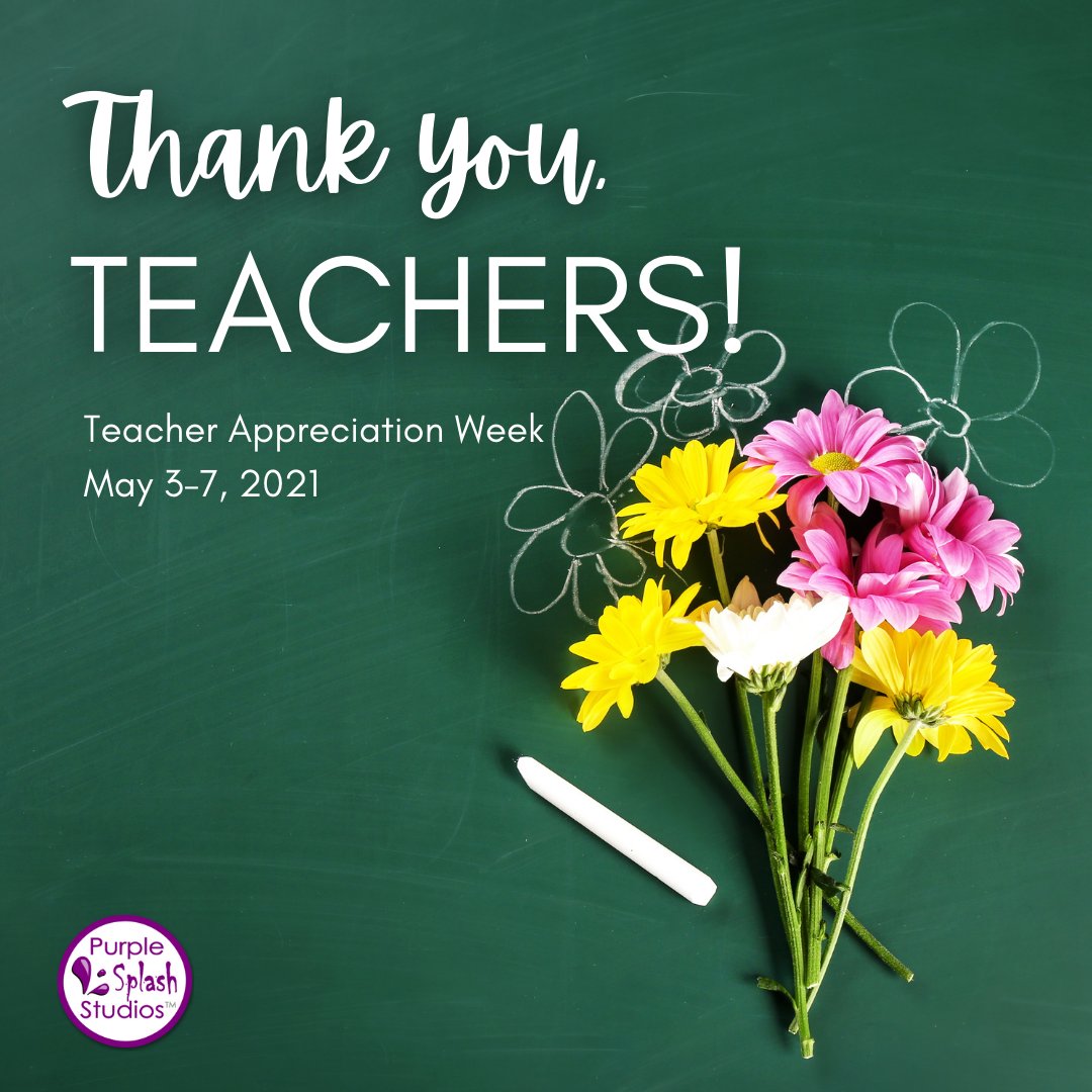 PurpleSplashS's tweet photo. #TeacherAppreciationWeek! Thank you to my #teachers for helping to shape me into who I am. #Thankyou to my kids' teachers for all you have taught them, while giving them a love of learning &amp; making them feel loved. #Gratitude to all teachers for making the world a better place. https://t.co/tg7XWK55Rk