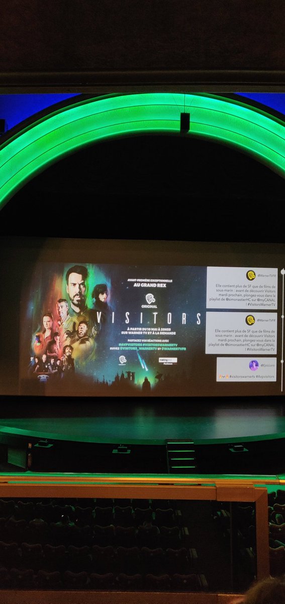 altoy027's tweet photo. Fin prêt pour l'avant première de @Visitors_wrnrtv au @LeGrandRex 🔥🔥👽 
#VisitorsWarnerTV #avpvisitors https://t.co/Jf8ncy8GDi