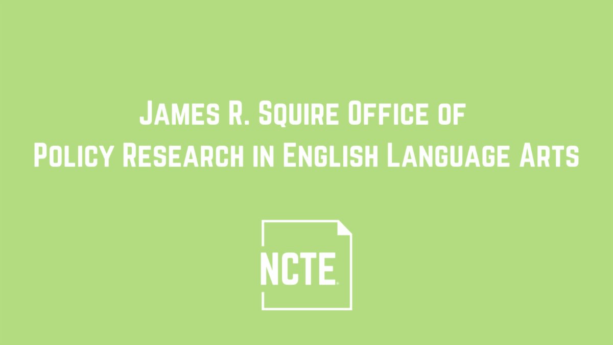 A3: Read additional policy briefs from NCTE James R. Squire Office of Policy Research in English Language Arts, directed by @ernestmorrell ncte.org/resources/squi… #RAISEACTChat