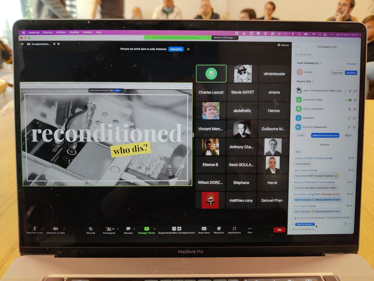 cncfparis's tweet photo. Meetup chez @back_market c'est parti. En présentiel et sur Zoom https://t.co/rJMevtD2YJ