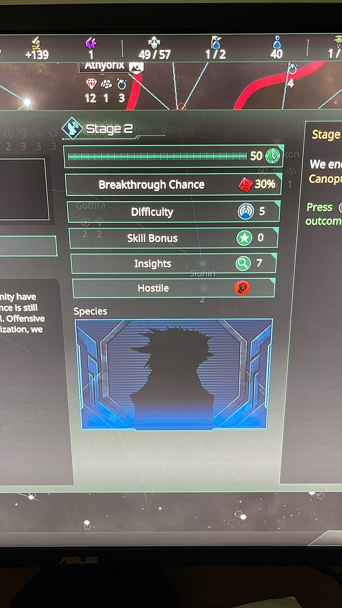 EnglishTomm's tweet photo. @StellarisGame is there a bug, hostile first contact won’t progress past stage 2. I do have an envoy on it also https://t.co/ZGsC7o3KNs