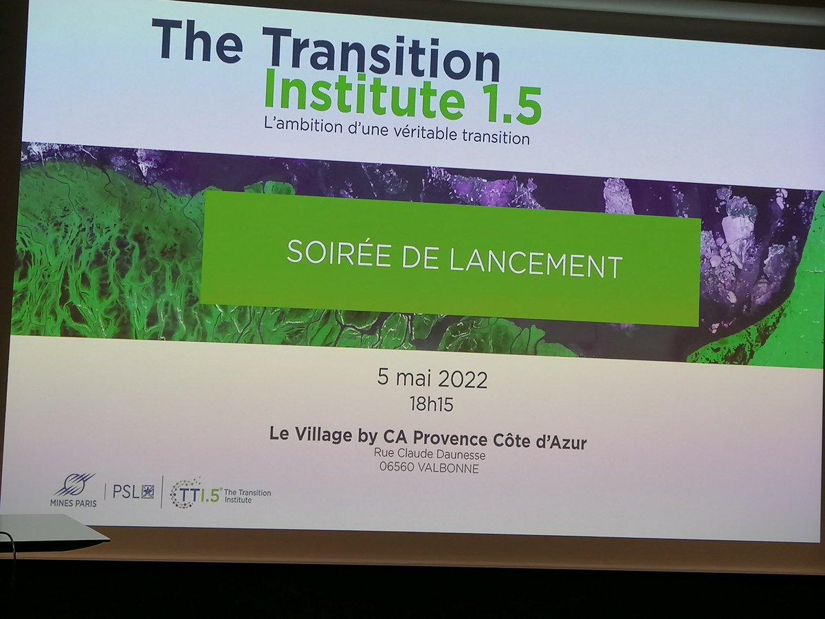 FranckLavagna's tweet photo. Lancement du #transitioninstitute 1.5 par @MINES_ParisTech au campus #pierrelaffite @Sophia50ans
Et l analyse des enjeux des rapports du #giec par @NadiaMaizi
Limiter à 1.5© le réchauffement
👌Les chercheurs @MINES_ParisTech se fédèrent sur ce sujet https://t.co/2Ty3S1BkCQ