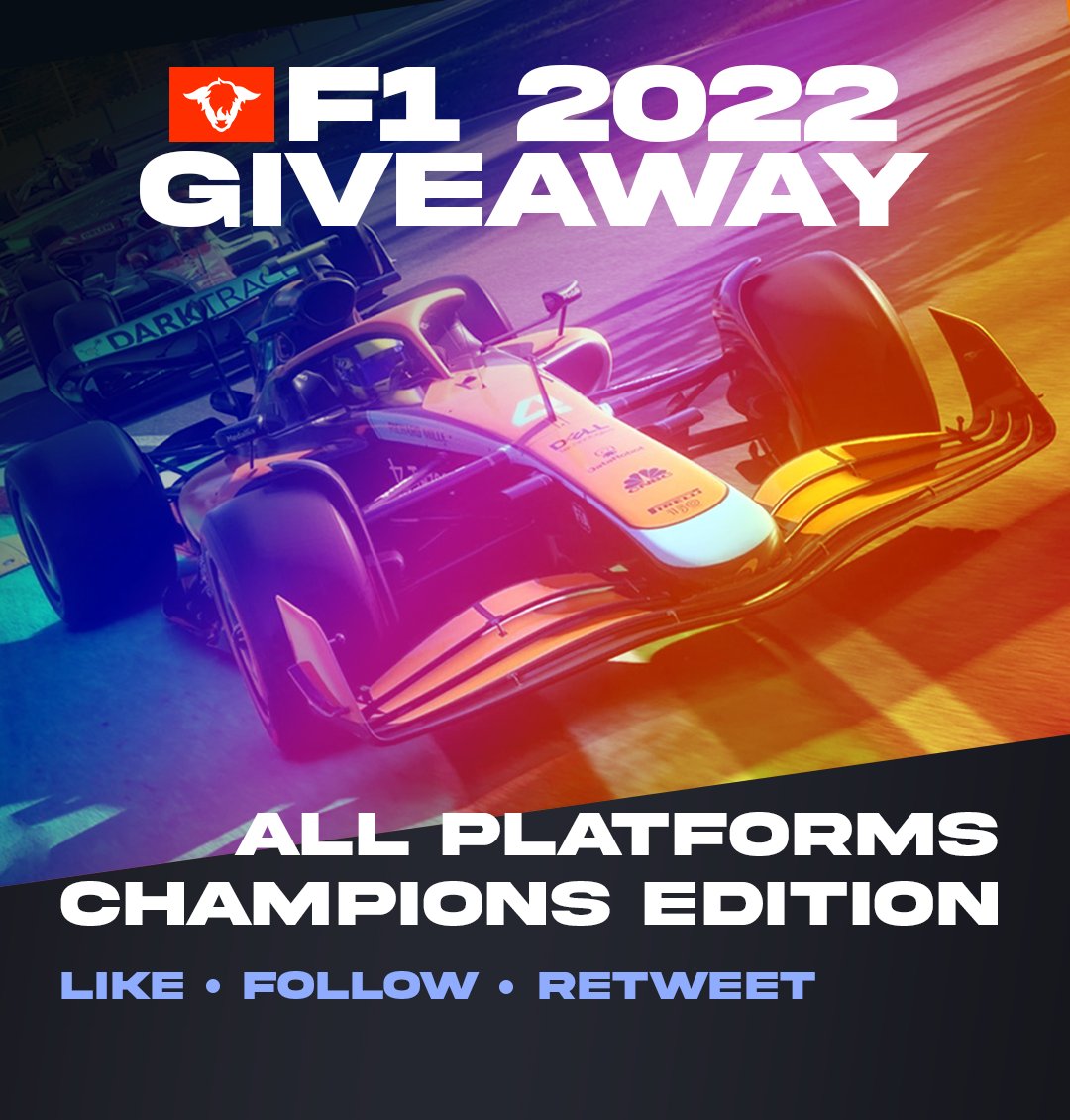 WIN A COPY OF F1 22 - CHAMPIONS EDITION

How do you enter?
✅Like &amp; retweet this post,
✅Follow us.

📖 5th - 16th of May 14:59 BST.
🏁 16th of May 15:00 BST.

Best of luck!

#F122 #Giveaway #SHZF1