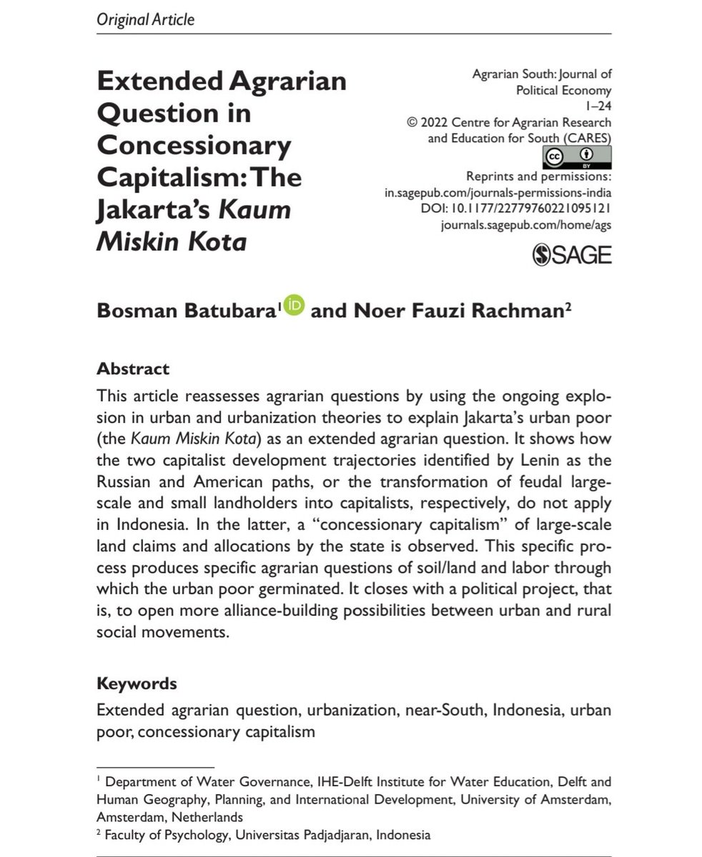 AekMaguling's tweet photo. engaging with the explosion in urbanization theory (i.e. #planetaryurbanization, cc @UrbanTheoryLab , @SwarnabhGhosh ), 
we re-visit the agrarian question in indonesia. perhaps of interest... 🤝🤝

https://t.co/FkDgmfbTia https://t.co/bmAZ5wtBzF