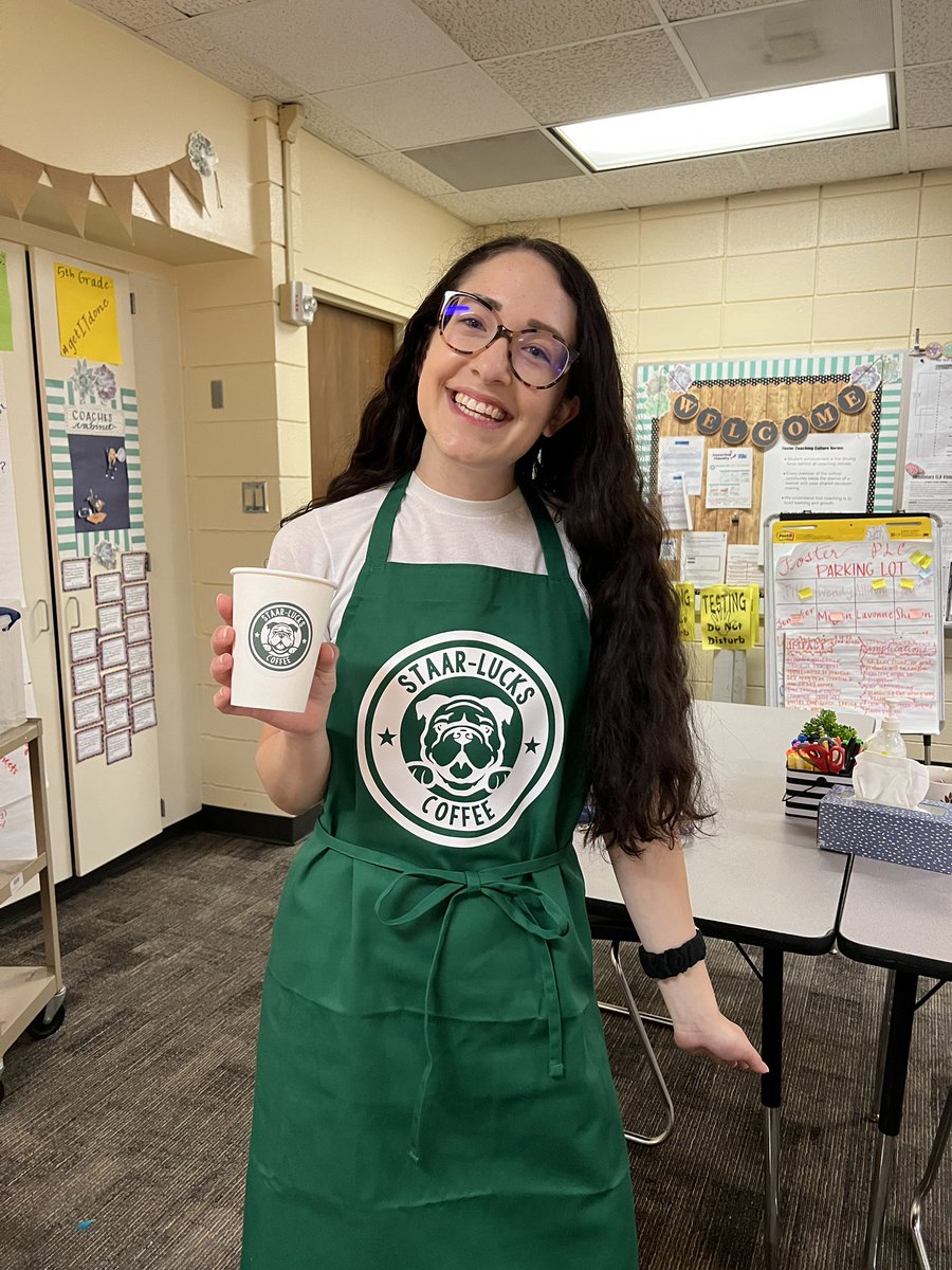suttonamysimon's tweet photo. STAARlucks Cafe in 3rd grade is π₯ππΌβ€οΈ Hot cocoa βlattesβ βοΈ sweet bossa nova jams βοΈ high yield strategy to review biographies βοΈ @HumbleISD_FE @Ms_BarlowsClass @lead4ward #tabletoptweet https://t.co/TNxSr1F30Q