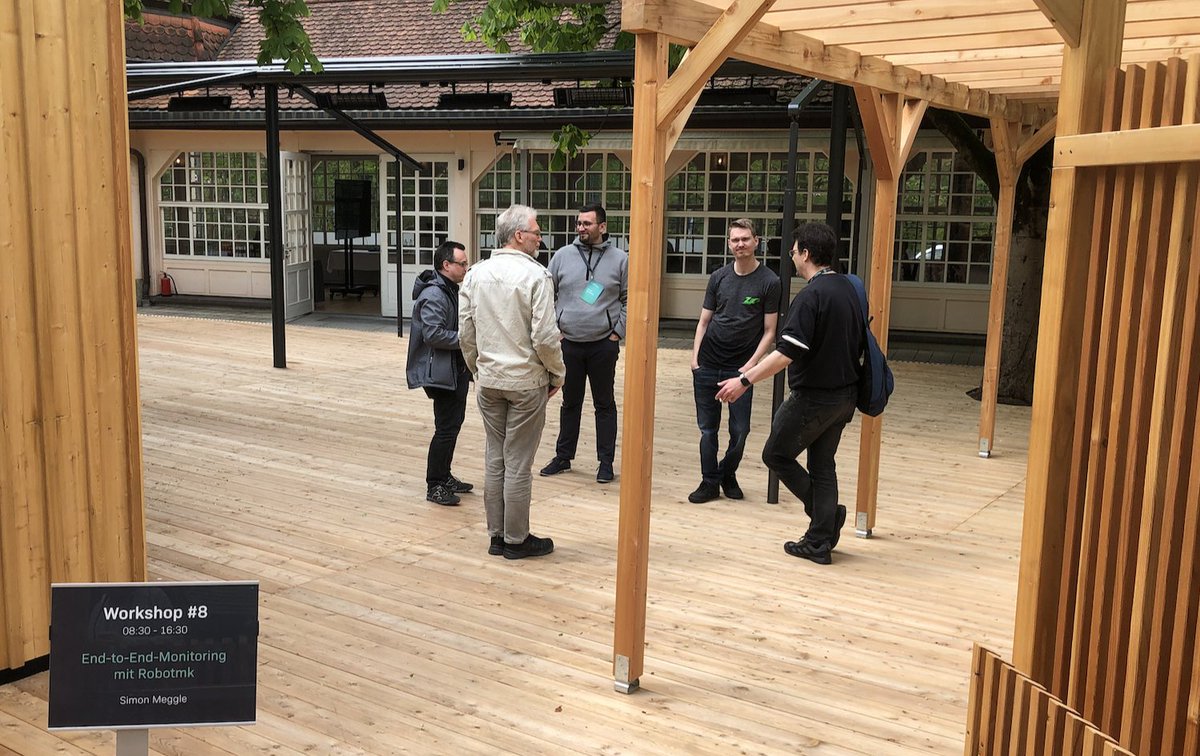 SimonMeggle's tweet photo. The "Salettl" @Nockherberg Munich. Great place for a #Robotmk workshop with TOP-CLASS participants.
The international #cmkconf8 is over now - and something else big has just begun. Stay tuned! :-)
#checkmk #robotframework #monitoringlove #e2e #syntheticmonitoring https://t.co/TLws0fzCHW