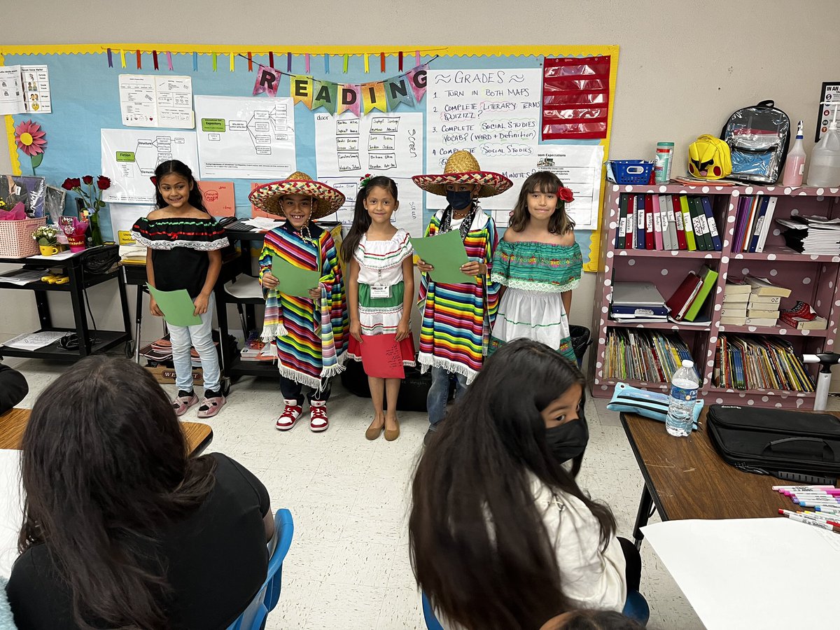 DelNorteFalcons's tweet photo. Today @DelNorteFalcons Mrs. Bautista’s 2nd grade class gave a beautiful presentation on Cinco de Mayo! Songs, Poems and a Performance! It was beautiful! @YsletaISD @RoxanneMerfa @LazaraQuinones https://t.co/x8oKjKS1bz