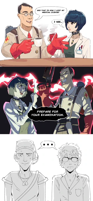 Why do I keep drawing strange TF2 crossovers 