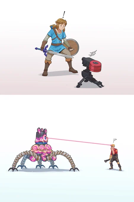 Why do I keep drawing strange TF2 crossovers 