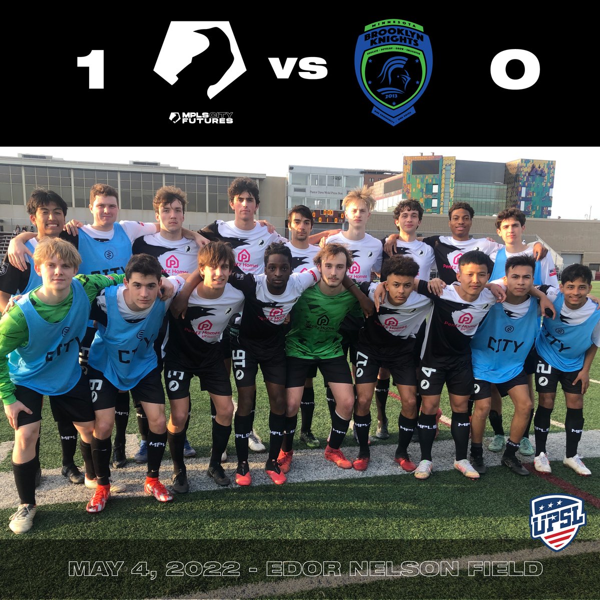 MplsCityFutures's tweet photo. Lineup photos from the @UPSLsoccer Match vs. Brooklyn Knights on 5.4 https://t.co/3Bf7AXhM4K