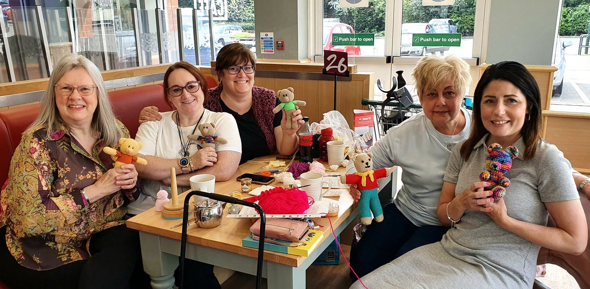 The knitting group Tarts with Hearts have made and kindly donated dozens of Trauma Teddies🧸 to us today to give to children who have suffered traumatic moments in their lives,helping to support their recovery, Thank you Ladies ❤  @SHPartnerships <a href="/BNEWSandVIEWS/">B NEWS & VIEWS</a>
