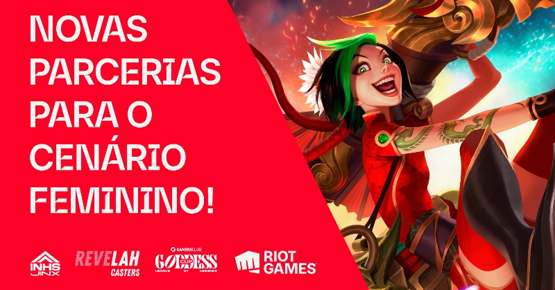 CBLOL's tweet photo. Vamos investir e focar no desenvolvimento do cenário feminino do League of Legends.

Hoje, como primeiro passo, anunciamos a parceria com três projetos:

▫ @inhousegg Jinx
▫ Campeonatos Amadores da @GamersClubLoL
▫ @RevelahCasters

Saiba mais: 🔗 https://t.co/jZ8Bv5GYUI
