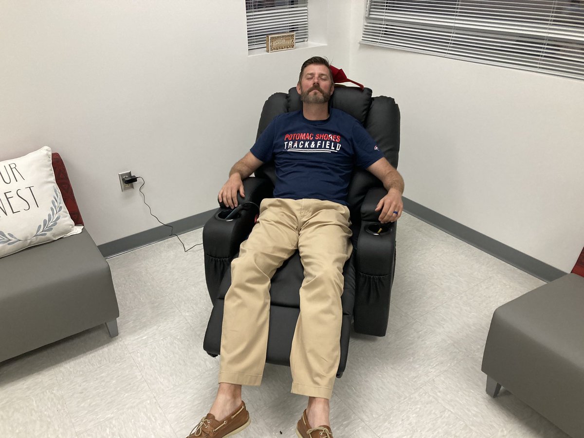 Day is a GREAT day at <a href="/ShoresMiddle/">Potomac Shores Middle School</a>!  If you need me, I’ll be in our new massage chairs!!!!  #TeacherAppreciationWeek