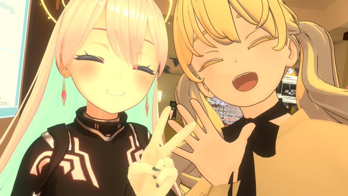 ぴかぜろさんも遊びに来てくれたので記念撮影～!(*`ω`*)
初めてお会いしてからもう3年...!
3人で記念撮影!フレンドになりました!! 