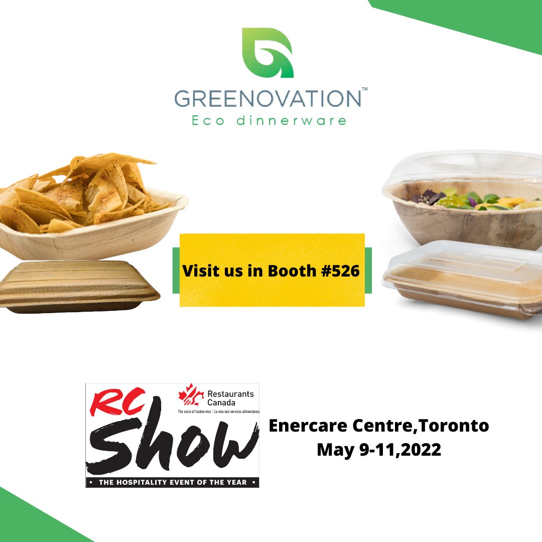ecopalmleaves's tweet photo. We (Green-Innovation) will be presenting the latest truly compostable products at Canada's largest Restaurants show. Visit us in booth #526
@RestaurantsCA #Sustainability #zerowaste #restaurants #chef #Toronto #Foodies #plasticfree #organic #plantbased #sustainableliving https://t.co/zP78mimN4L