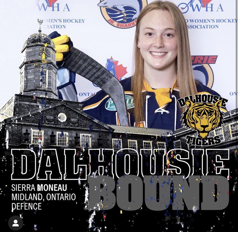 BarrieJrSharks's tweet photo. Congratulations to 2021-22 Jr Sharks Captain @sierram_11 on her commitment to @daltigerswhky program for the upcoming season. Sierra’s incredible work ethic, high compete and ability to be a culture architect will bolster the Tigers! Congrats Sierra!! So happy and proud! https://t.co/ZJSIZfvHjj