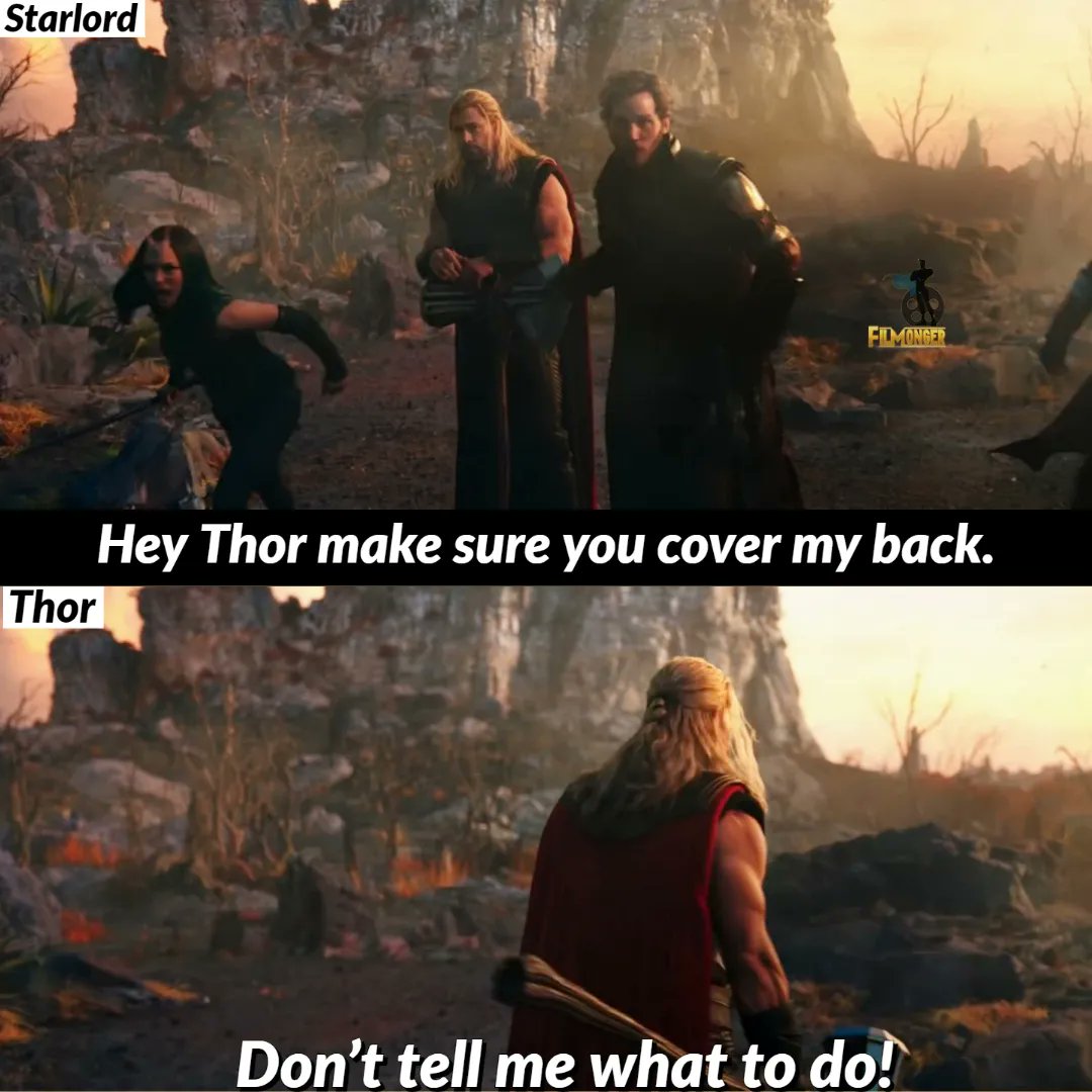 FilMongerOffl's tweet photo. Thor being Thor! ๐๐
Do Follow @filmongerofficial for MCU related all entertainment, facts & updates!๐๐๐ป
#filmonger #filmongermemes #marvelmemes #marvelhumor #ThorLoveAndThunder #Jane #thorragnarok #thorfans #thoredit #ChrisHemsworth #memes2022 #actingchallange #korg https://t.co/bhpzbRxq8j